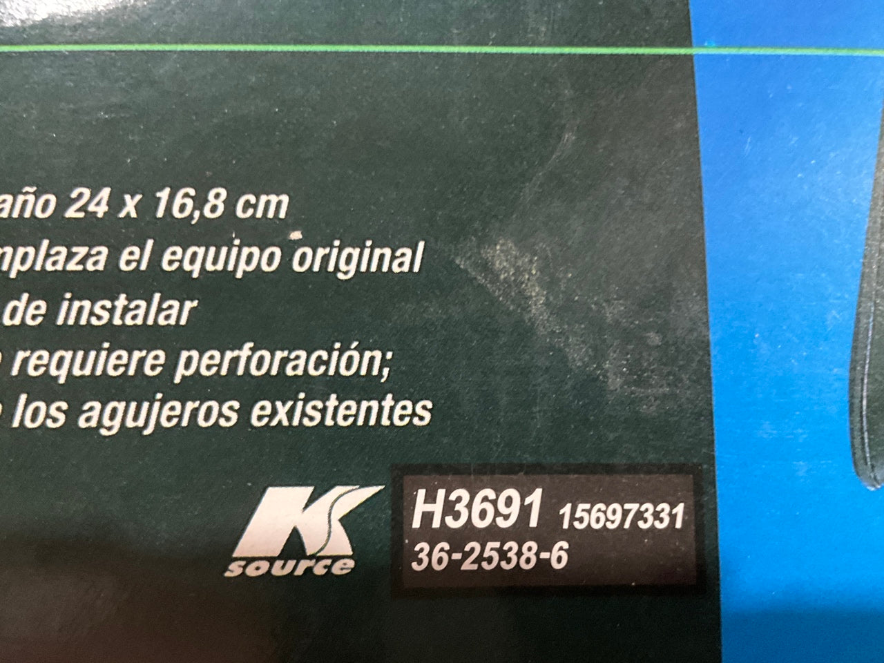 K Source H3691 Stainless Steel Manual Fold-away Left Driver Side Mirror 15697331