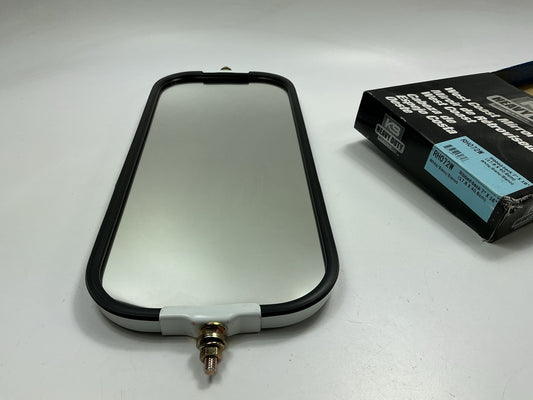 K-Source RH072W Replacement West Coast Mirror Head Ribbed Back, White, Stainless