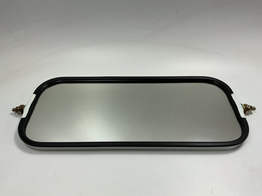 K-Source RH072W Replacement West Coast Mirror Head Ribbed Back, White, Stainless
