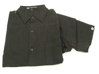 K&N 12157-S Motor Wear Button Up Woven Black Shirt Size Small
