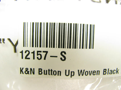 K&N 12157-S Motor Wear Button Up Woven Black Shirt Size Small