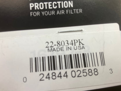 K&N 22-8034PK Universal Precharger Air Filter Wrap Black 12'' Height 6'' Base ID