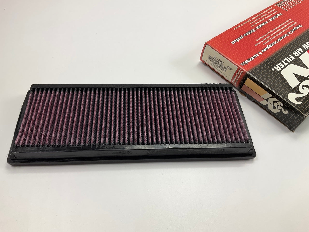 K&N 33-2181 Direct-Fit Replacement High-Flow Air Filter, Washable & Reusable