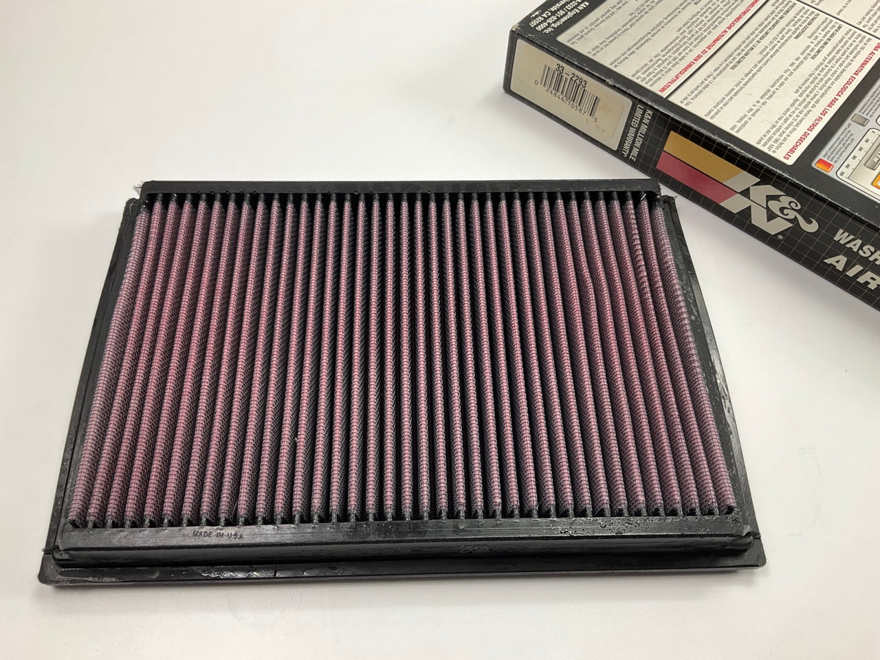 K&N 33-2293 Direct-Fit Replacement High-Flow Air Filter, Washable & Reusable