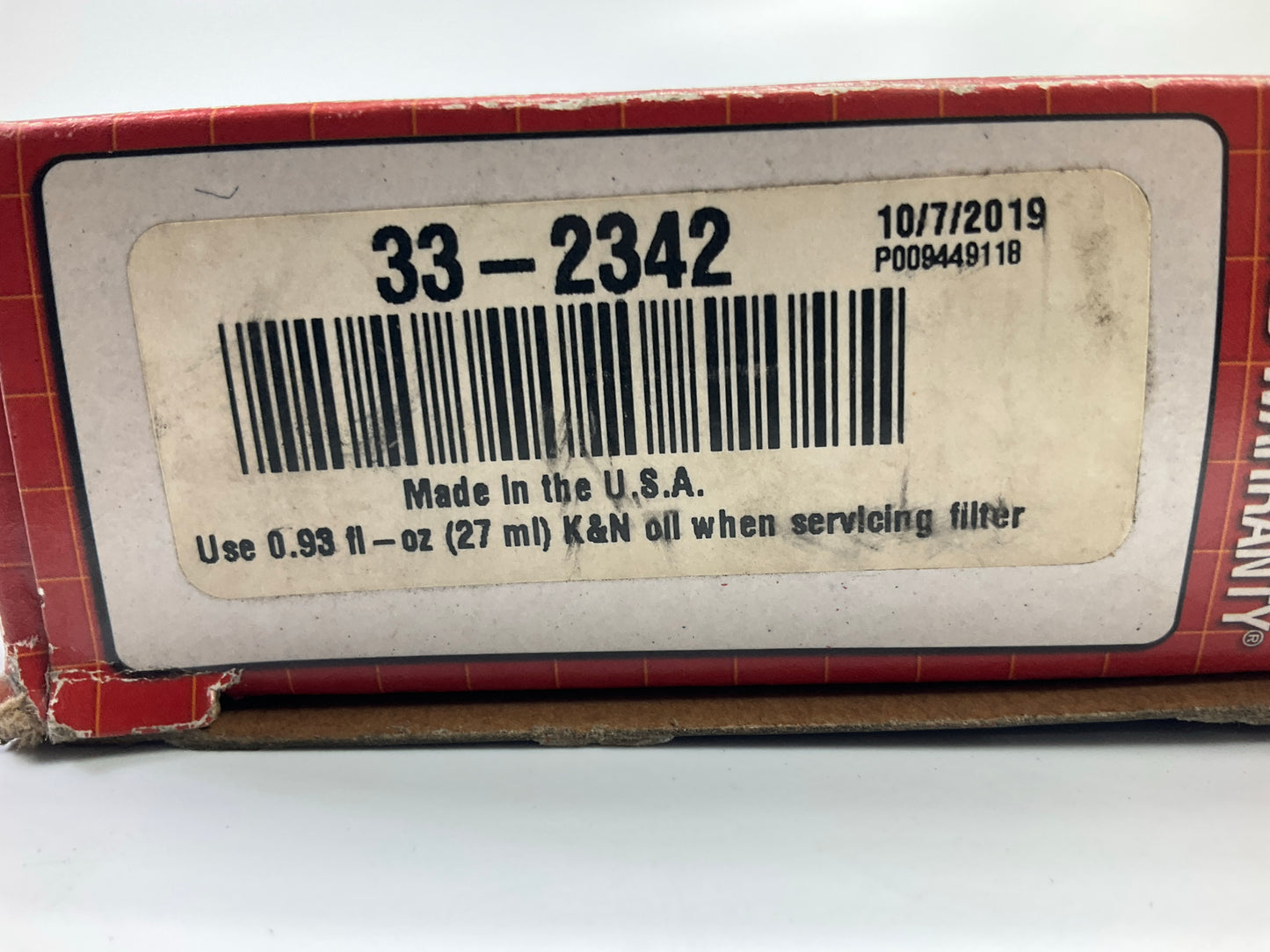 K&N 33-2342 High Flow Air Filter - Washable & Reusable - 2006-2011 Honda Civic