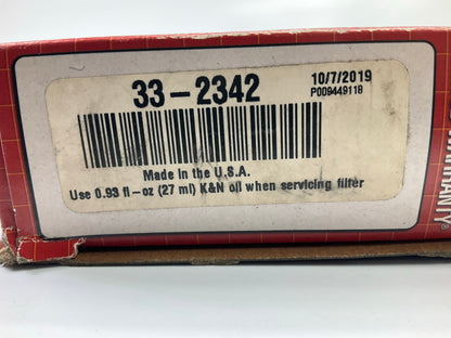K&N 33-2342 High Flow Air Filter - Washable & Reusable - 2006-2011 Honda Civic