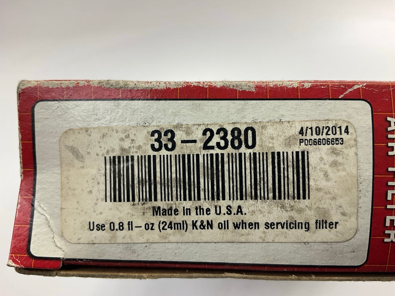 K&N 33-2380 Reusable & Washable High Flow Air Filter For 2007-2012 Elanta