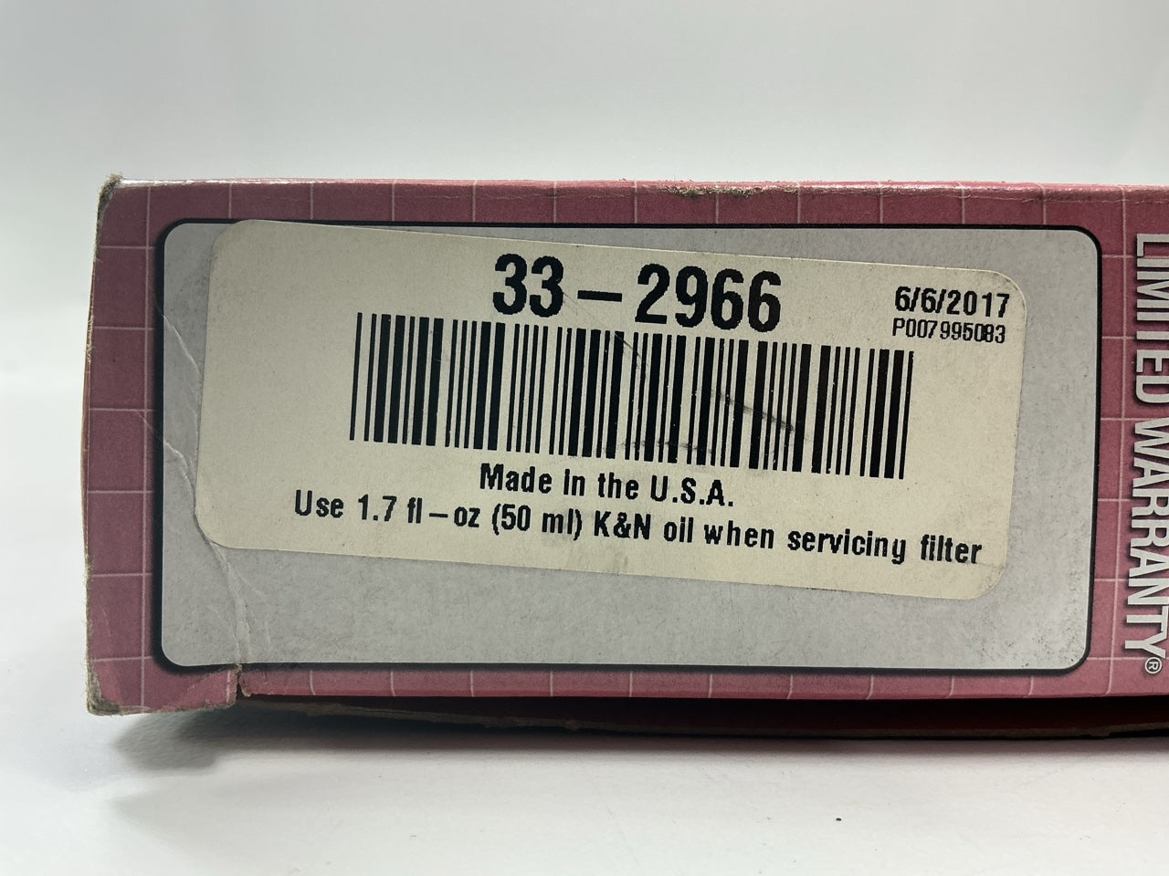 K&N 33-2966 High Flow Performance Air Filter - Washable & Reusable