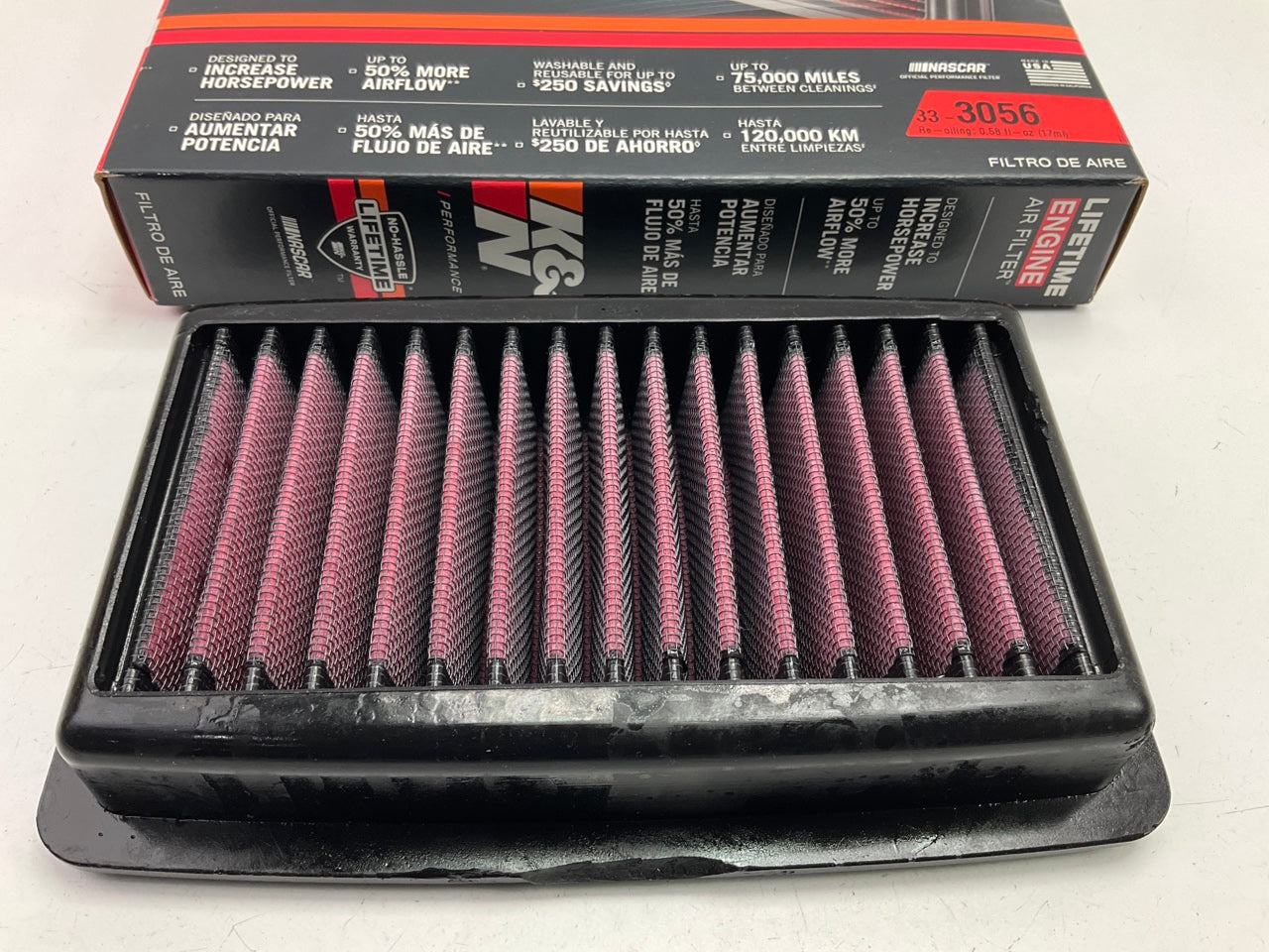 K&N 33-3056 Replacement Air Filter For 2015-2022 Honda S660 0.7L-L3
