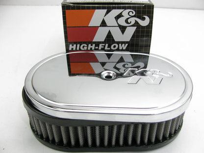 K&N 56-1370 Racing CustomOval Air Cleaner W/  Re-usable High-flow Air Filter
