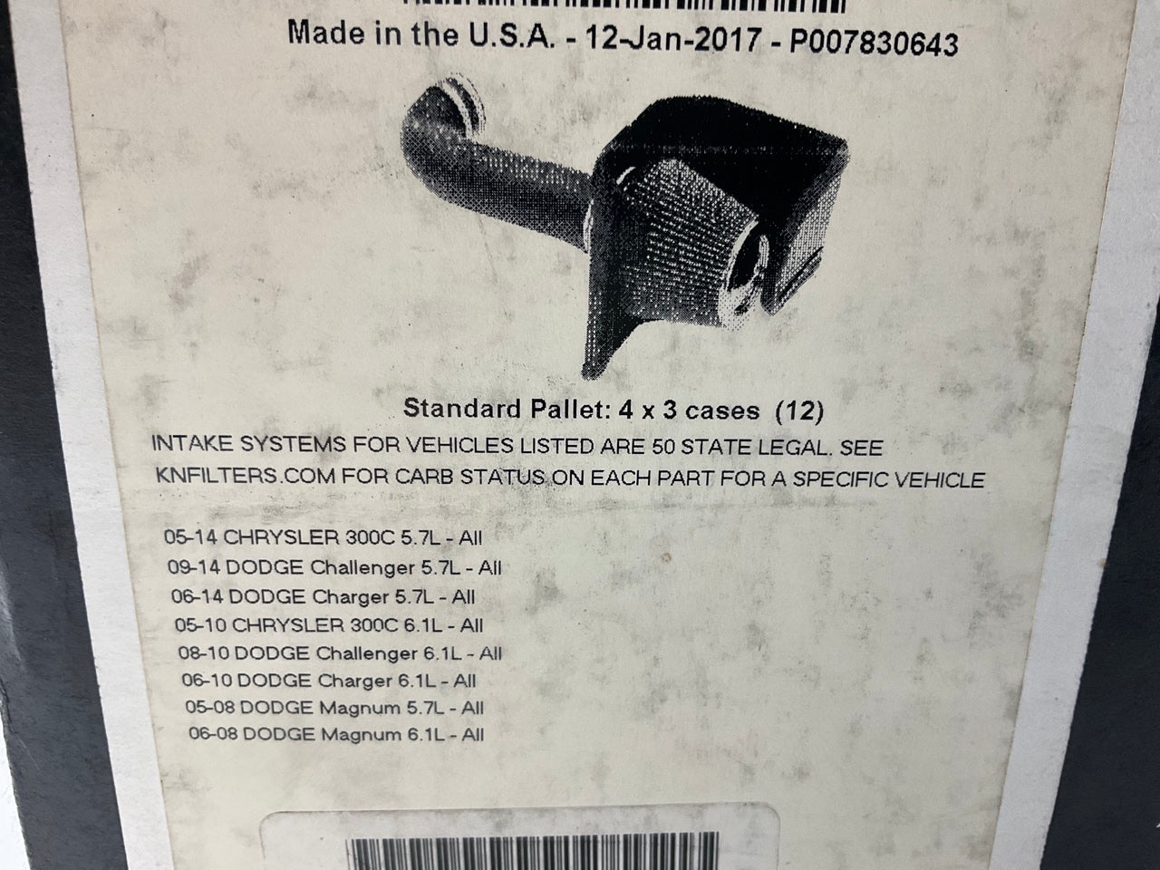 K&N 57-1542 Cold Air Intake System For 2005-19 Chrysler 300, 08-19 Challenger V8