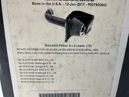 K&N 57-1542 Cold Air Intake System For 2005-19 Chrysler 300, 08-19 Challenger V8