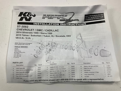 Missing Air Filter, Comes As Shown - K&N 57-3082 Cold Air Intake System
