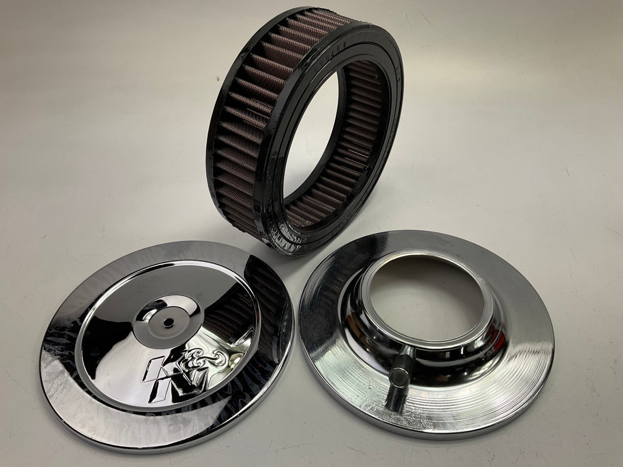 K&N 60-1050 Round Air Filter Cleaner Assembly 2.625'' INLET 7'' DIAMETER X 2'' TALL