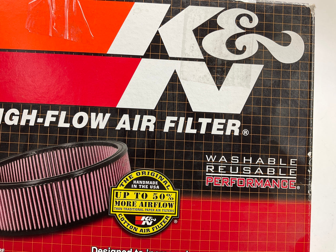 K&N 60-1050 Round Air Filter Cleaner Assembly 2.625'' INLET 7'' DIAMETER X 2'' TALL