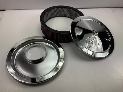 K&N 60-1410 Custom 14'' X 4.25'' Air Cleaner Assembly W/ High Flow Air Filter