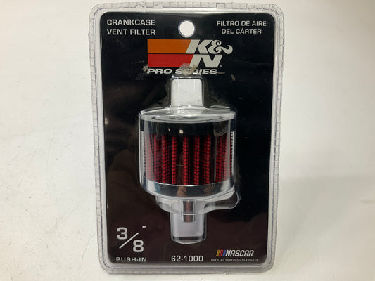 K&N 62-1000 Crankcase Breather Vent Filter - 3/8'' Push In
