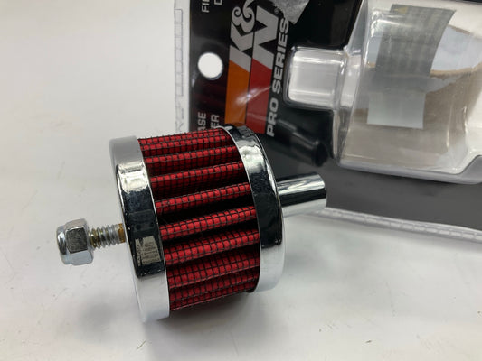 K&N 62-1100 Chrome Push In Engine Crankcase Breather Element Filter - 1/2''