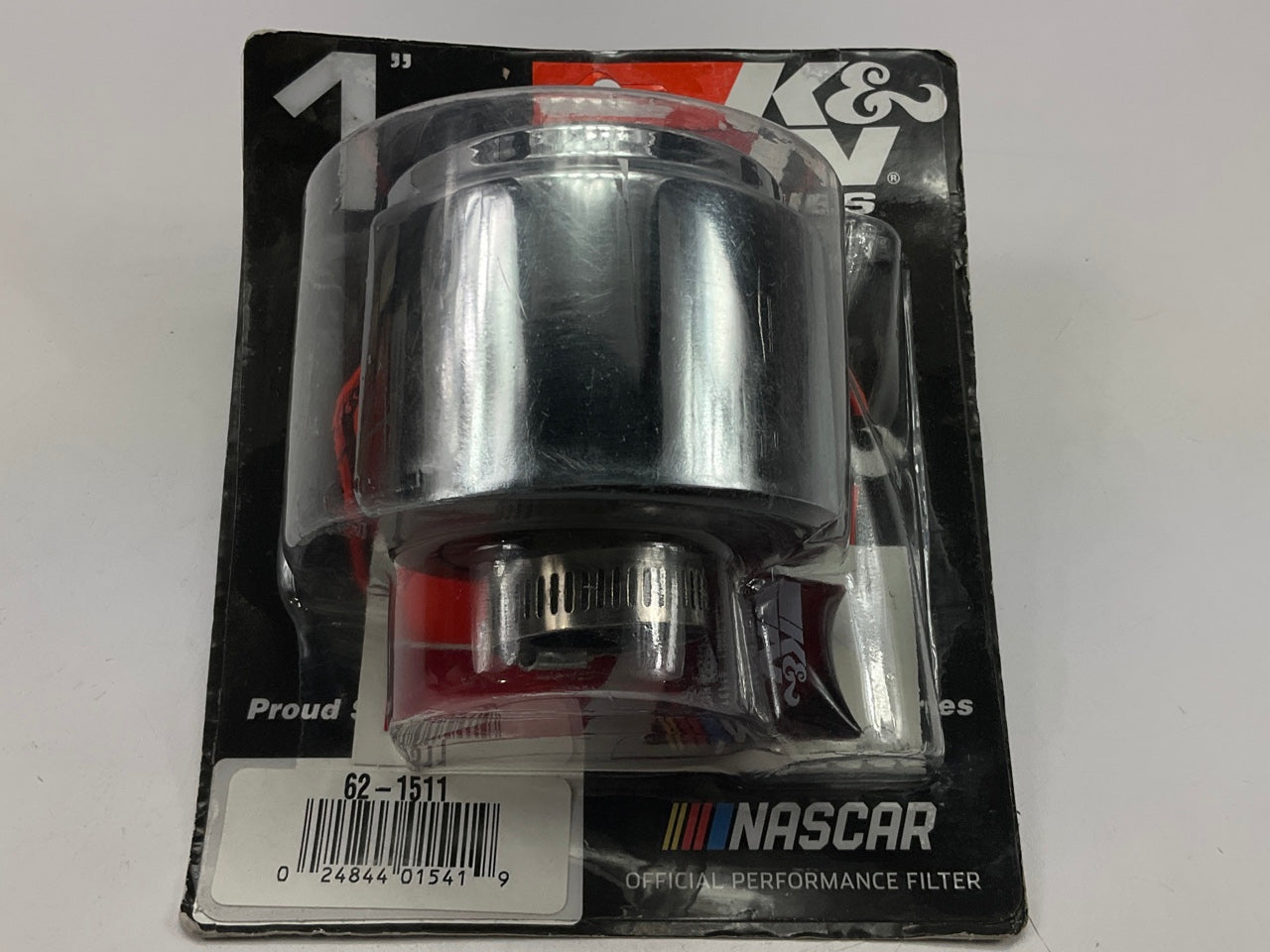 K&N 62-1511 Clamp On Crankcase Vent Filter - 1'' Flange, 3'' OD X 2.5'' Tall
