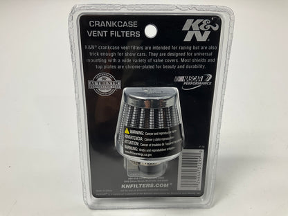K&N 62-1600WT Crankcase Vent Filter / Breather, Clamps On 3/8''-1/2'' Tubing