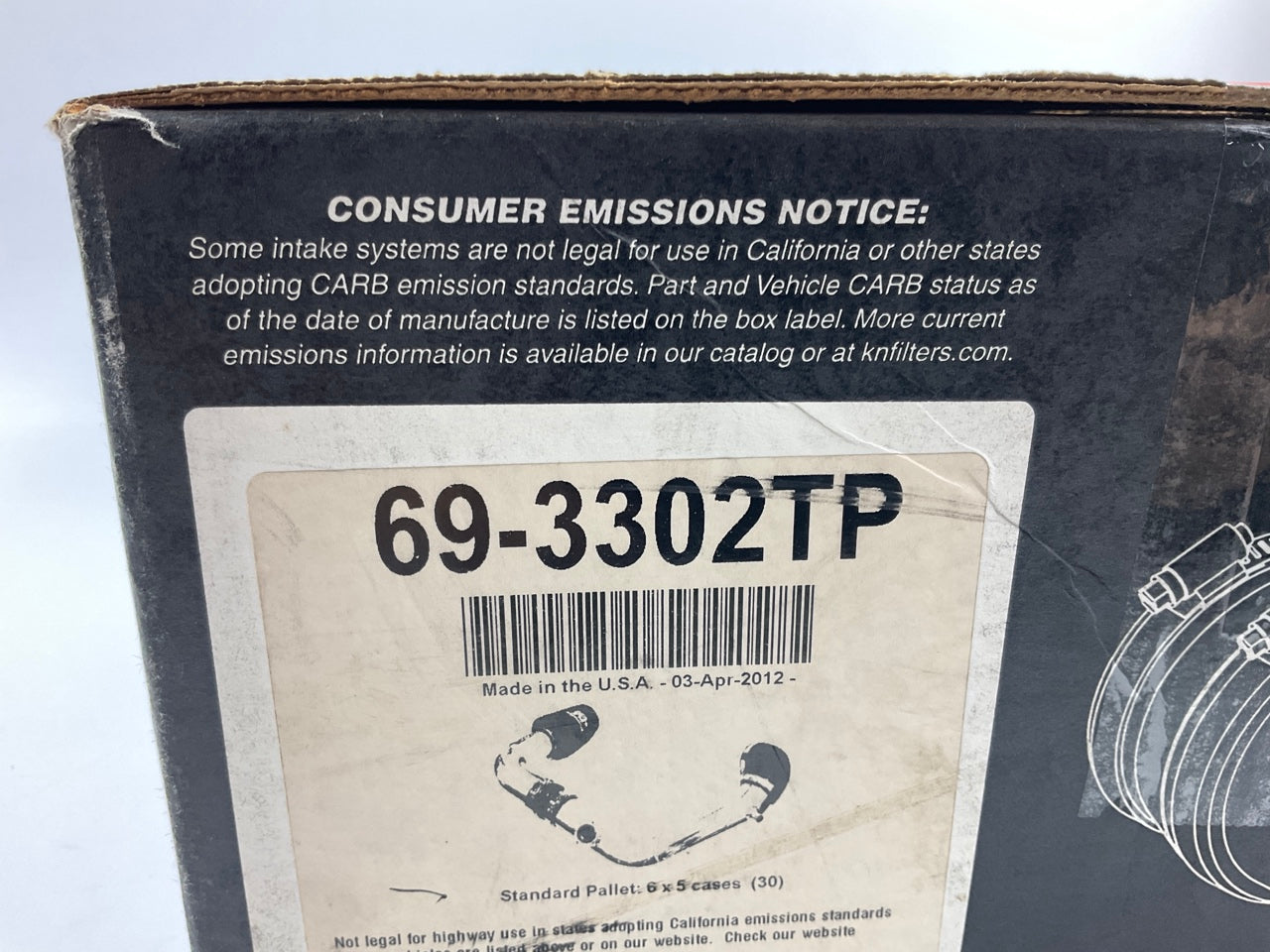 K&N 69-3302TP Performance CAI Cold Air Intake System - 2001-2006 Fiat Stilo 2.4L