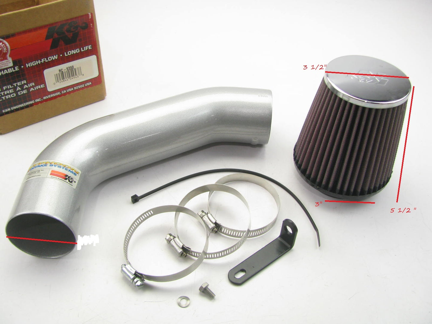 UNIVERSAL - Small Engine K&N 69-4900TS Cold Air Intake Performance System CAI