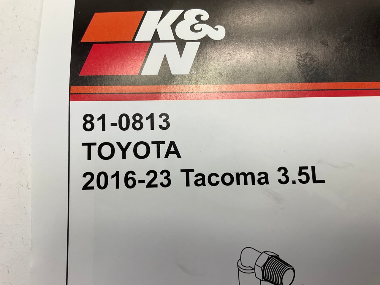 K&N 81-0813 Air Oil Separator Oil Catch Can For 2016-2023 Toyota Tacoma 3.5L V6