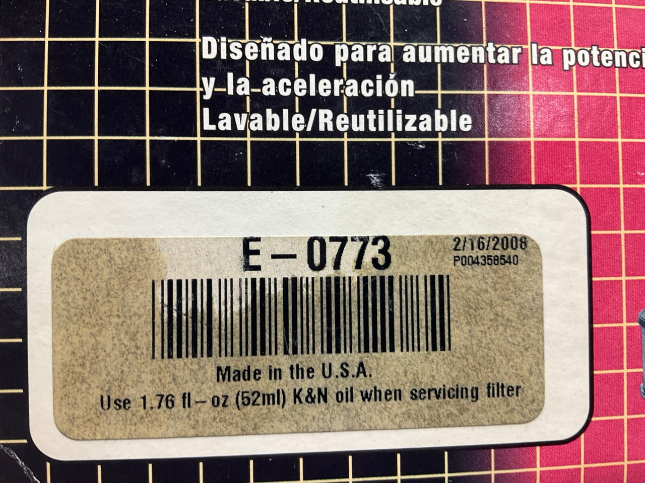 K&N E-0773 Replacement High Flow Performance Air Filter - Washable & Reusable
