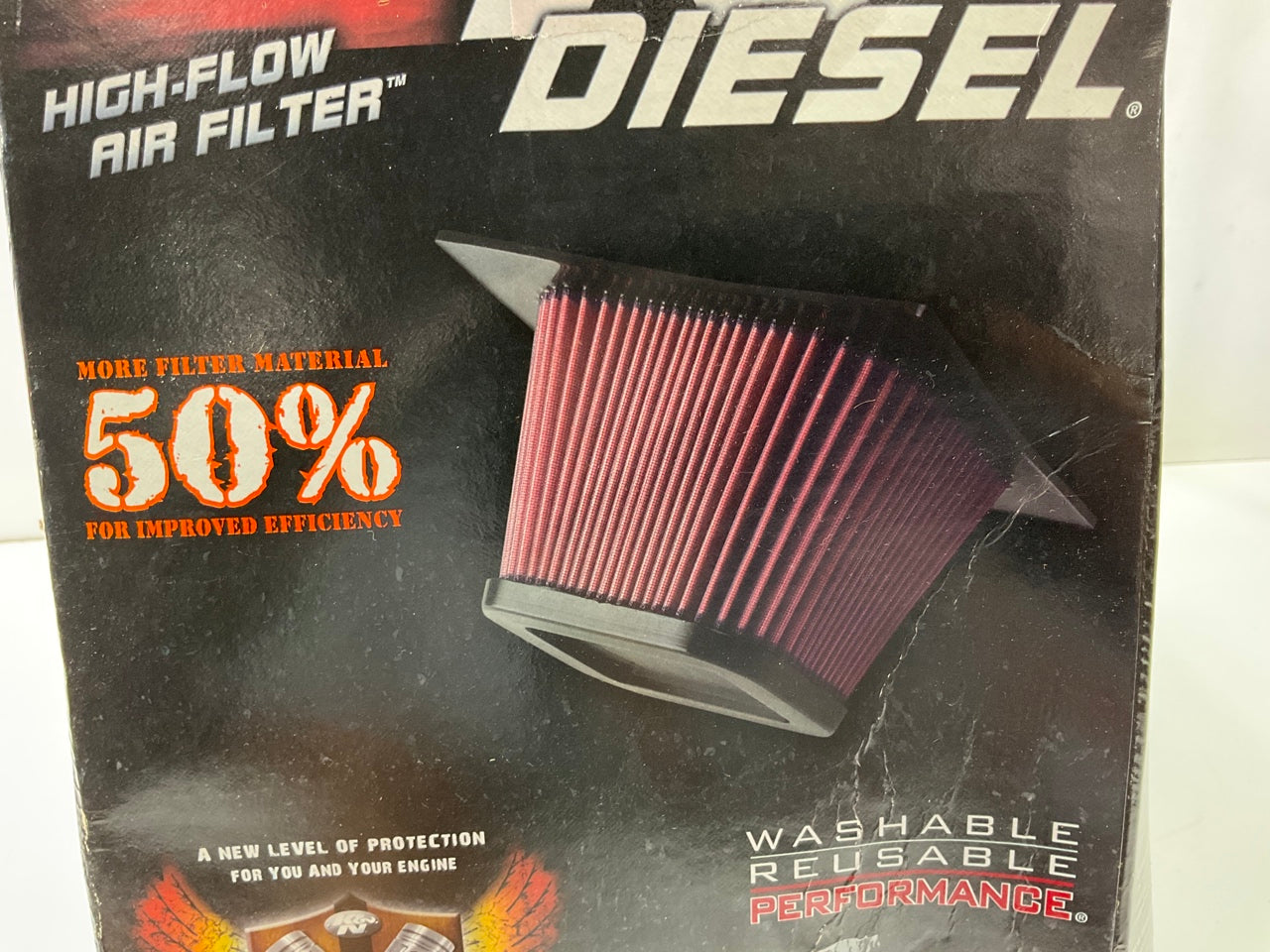COSMETIC DAMAGE - K&N E0787 Replacement Air Filter For 10-11 Dodga Ram DIESEL