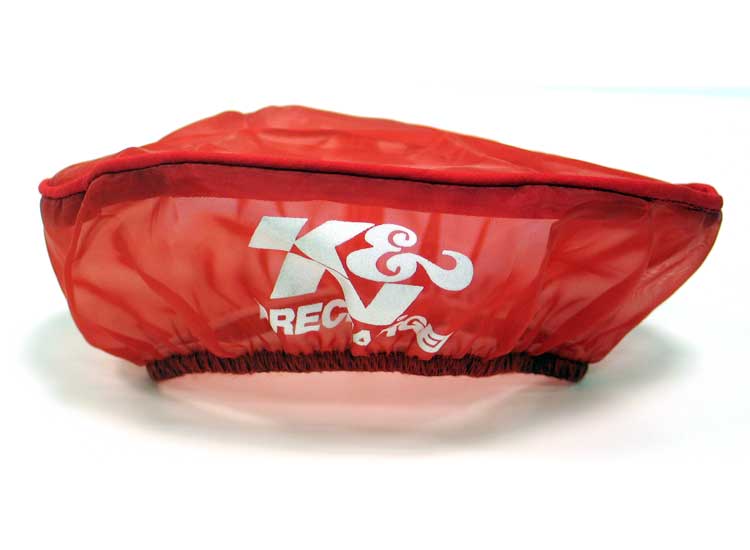 K&N E-3321PR Oval Air Filter Wrap Red 7'' Long X 4'' Wide X 2'' High