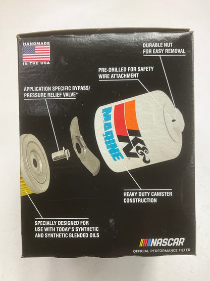 K&N HM1001 Marine Oil Filter For Mercury MerCruiser 4.3 Sterndrive V6 35-883702K