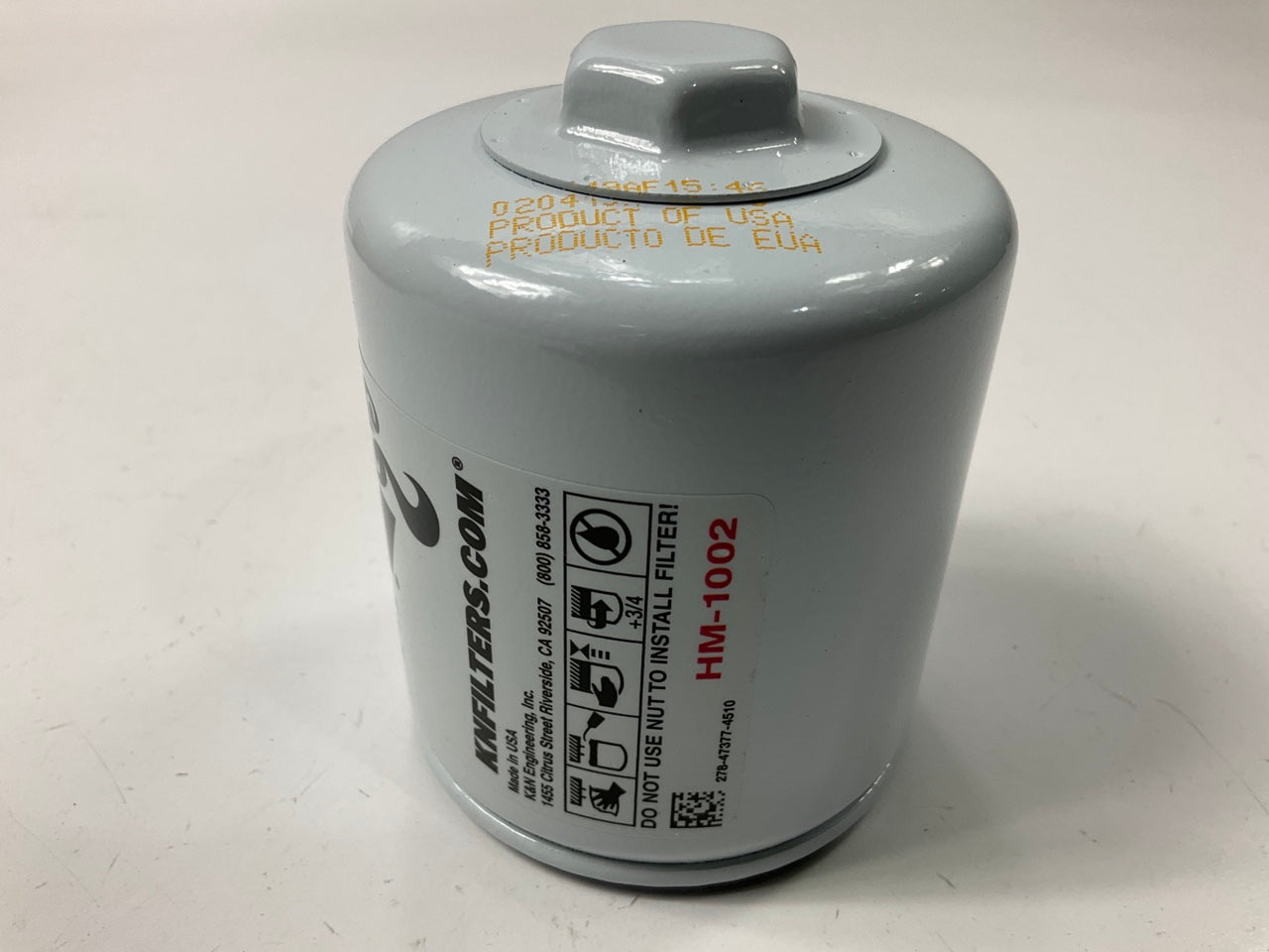 (12) K&N HM1002 Marine Oil Filters For Mercruiser  225 HP, Replaces 35822626T7