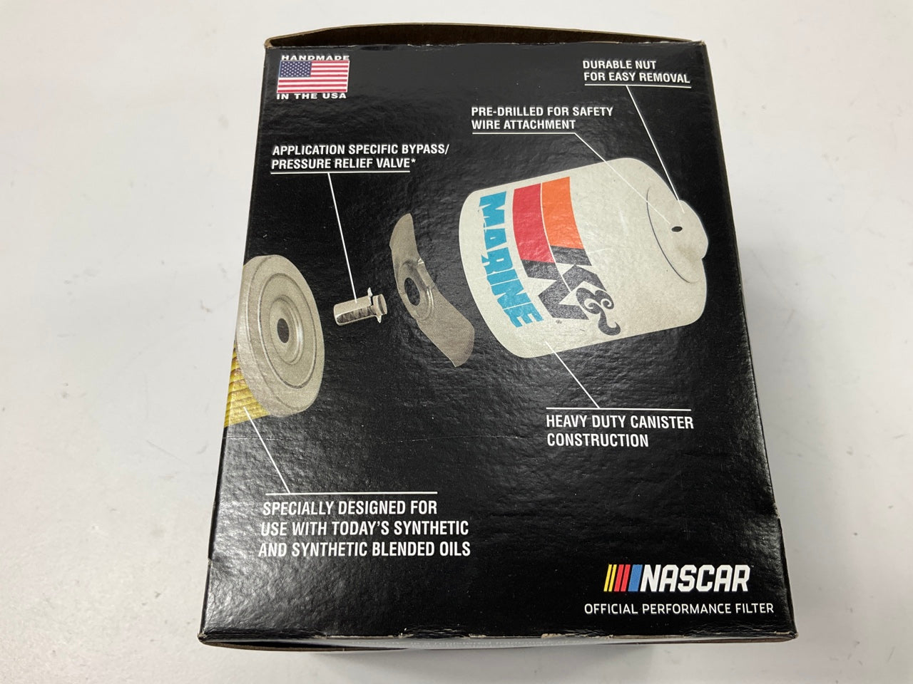 K&N HM1002 Marine Oil Filter For Mercruiser 225 HP, Replaces 35822626T7