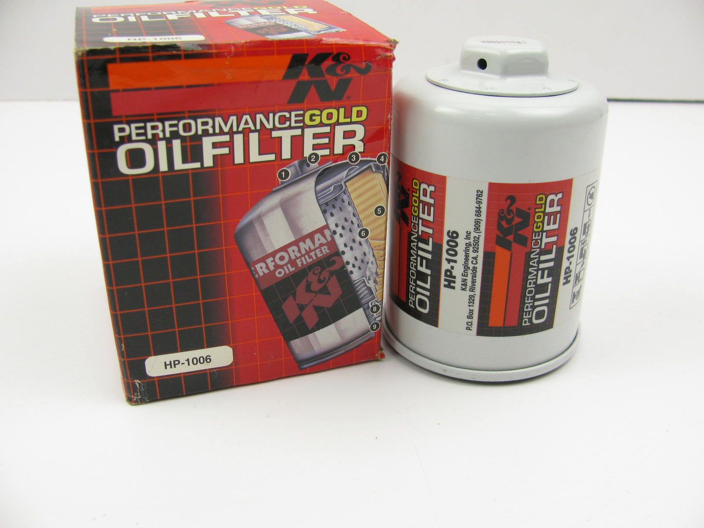 (1) K&N HP1006 Performance Gold Engine Oil Filter