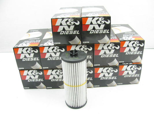 (12) K&N HP8027 Oil Filter For Mercedes-Benz MBE900 OM906LA 6.4L DIESEL