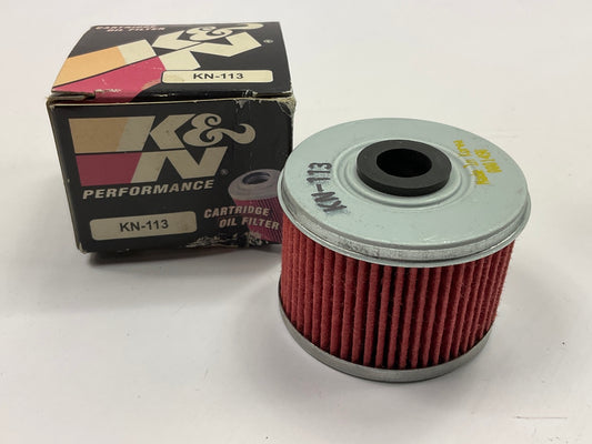 K&N KN-113 Motorcycle Oil Filter - Replaces Honda # 15412HM5A10