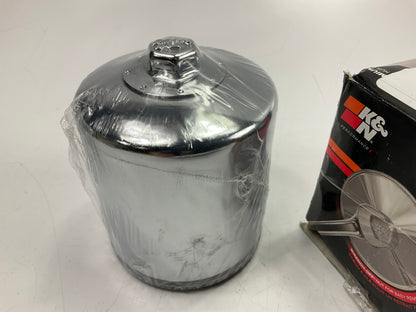 K&N KN171C Chrome Motorcycle Oil Filter For Harley Davidson