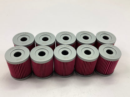 (10) K&N KN132 Oil Filters For Arctic Cat 250 Suzuki SP200 Yamaha YP400 Majesty