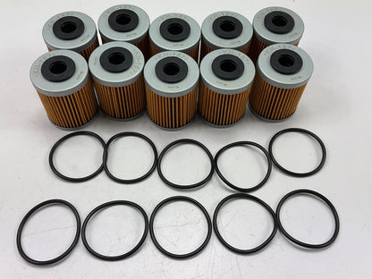 (10) K&N KN157 Short Oil Filters For 2007-2011 Polaris Outlaw 450, 525   2520755