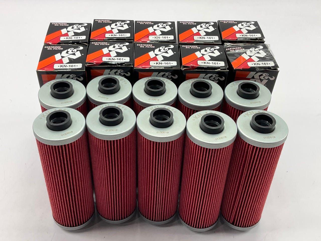 (10) K&N KN161 Oil Filters For BMW Airhead Motorcycle (without Oil Cooler)