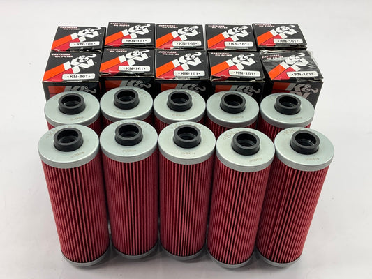 (10) K&N KN161 Oil Filters For BMW Airhead Motorcycle (without Oil Cooler)