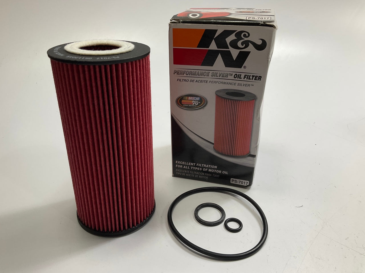 K&N PS-7017 Performance Silver Cartridge Oil Filter - 2004-06 Mercedes-Benz E320