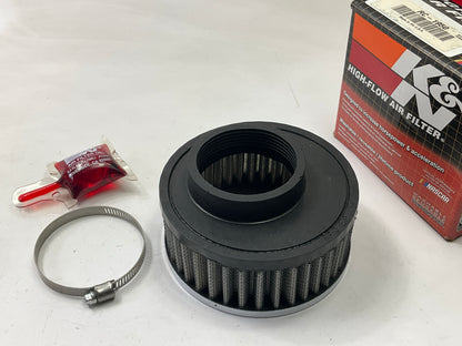 K&N RC-1950 High Flow Performance Air Filter, 2.25 In. ID, 4.5'' Round, 2'' Tall