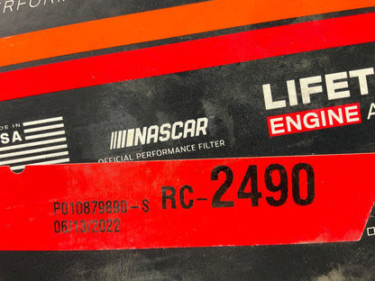 K&N RC2490 Small Engine High-Flow Air Filter - 1-11/16'' Inlet, 2-3/8'' Tall