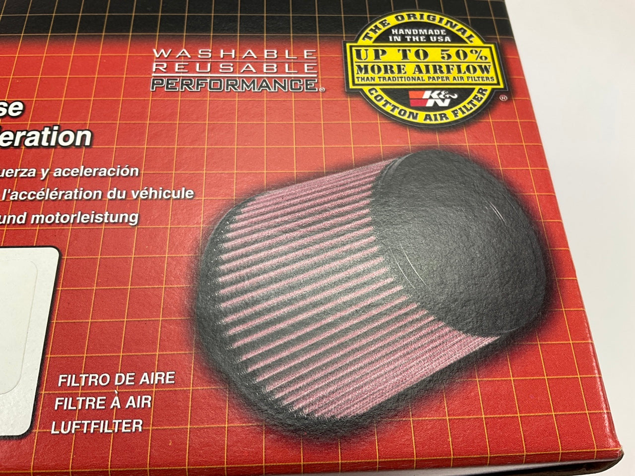 K&N RC-5057 HIGH FLOW Performance Cold Air Intake Air Filter 100mm Inlet