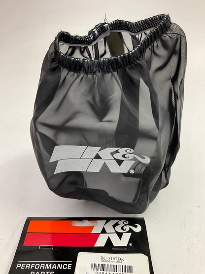 K&N RC-5107DK DryCharger Black Tapered Air Filter Wrap (4.5'' T X 7.5'' B X 6.5'')