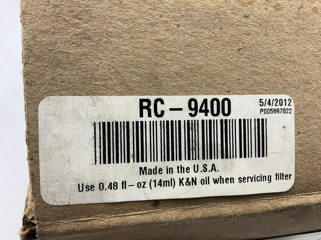 K&N RC-9400 Performance High-flow Washable Air Filter