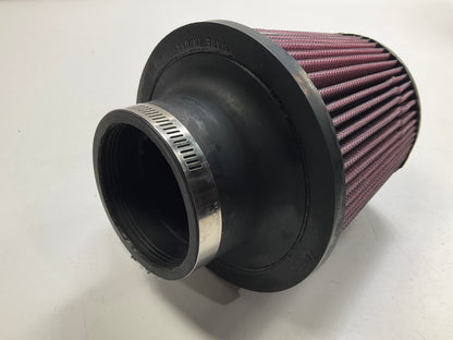 K&N RE0930 High Flow Performance Universal Clamp-on Air Filter 3'' Inlet, 6'' Tall