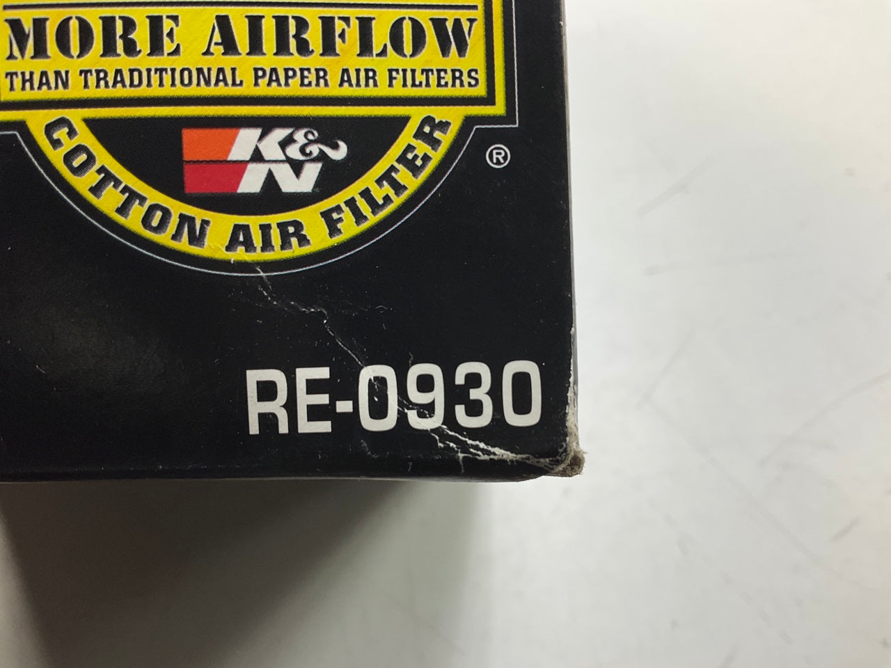 K&N RE0930 High Flow Performance Universal Clamp-on Air Filter 3'' Inlet, 6'' Tall