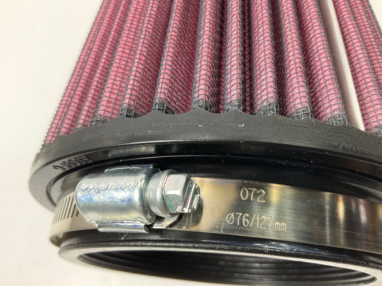 K&N RF-1633 Performance High-Flow Air Filter 3.94'' Inlet, W/ 7/16'' Top Vent Hole